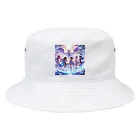 anazawaの白き翼、黒き翼。その手に抱くは愛しの君! Bucket Hat