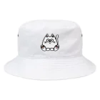 ねこねこうおの白猫キル Bucket Hat