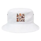 動物大好きな人必見‼️のわんちゃん大集合❤️ Bucket Hat