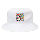 MistyStarkのペンギン犬 Bucket Hat