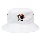 Haku_Arakawaのお帽子のボーダーコリー Bucket Hat