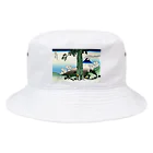 浮世絵屋の北斎「富嶽三十六景⑰　甲州三嶌越」葛飾北斎の浮世絵 Bucket Hat