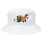 円（まどか）の気まぐれアートのタヌキさん Bucket Hat