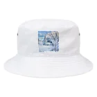 白銀屋の美しい冬の景色 Bucket Hat