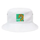 kazu_gの幸せの金龍さん（緑） Bucket Hat