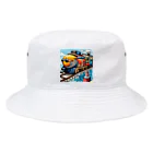 アニマルキャンバスのトレインフィッシュ Bucket Hat