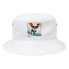 With-a-smileのサーフィン犬 Bucket Hat