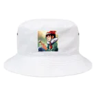 AI美女王国のドット絵のゆうこちゃん Bucket Hat