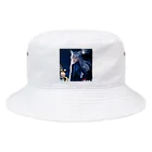 ZZRR12の「深夜の邂逅：猫耳の不思議な出会い」 Bucket Hat