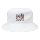 にゃんたみやの雪の花火 Bucket Hat