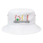 森図鑑の[森図鑑] 仲間に入れて（背景なし） Bucket Hat