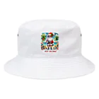 TACHYONJAPANのMerry Christmasシリーズ　サンタのサマークリスマス」 Bucket Hat