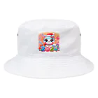 ニャーちゃんショップの新年を迎える猫  2024 Bucket Hat