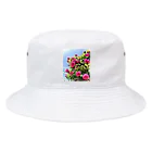 maikoのショップの薔薇と青空 Bucket Hat