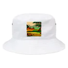 lallypipiのドット柄の世界「野生の王国」グッズ Bucket Hat