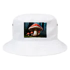 ファンシーTシャツ屋のメルヘンで毒がありそうなキノコ Bucket Hat