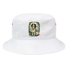 Paonのズーの犬の絵シリーズ５ Bucket Hat