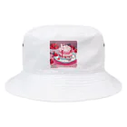 uchakyumaのいちごケーキにネコ Bucket Hat