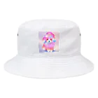 ゆめかわSHOPの（いぬ）かわいいわたあめ動物園 Bucket Hat