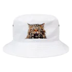 日向ぼっこのずぶ濡れ猫 Bucket Hat