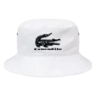 ファンシーTシャツ屋のトライバルクロコダイル Bucket Hat