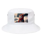 Soundの雪国のウサギ Bucket Hat