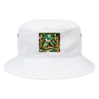 Aoyanicの猫野営オリエンタル Bucket Hat