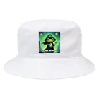 Louvreのダークヒーロー蛙 Bucket Hat