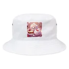 amxafukのふわふわマシュマロかわいいプリン Bucket Hat