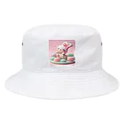 星パンダショップのほわほわマカロンうさぎ Bucket Hat