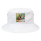 hobopoの"A Sloth Trying Various Things"  Bucket Hat