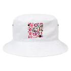 tenchayのピンクコスメ Bucket Hat