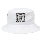 ai美女ショップのオシャレな英語ロゴ Bucket Hat