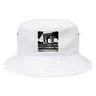 ai美女ショップの凱旋門モノクロ⛩ Bucket Hat