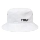 GORILLA SQUAD 公式ノベルティショップのGORILLA SQUAD ロゴ黒 Bucket Hat