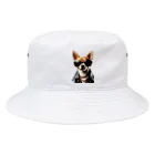 arenahitoのニヒルなチワワ Bucket Hat