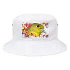 カラスのクッピのアオバトのフウワ Bucket Hat