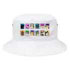 FuchsiaArtのCats Mood Bucket Hat