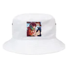 aoicanonの雪の結晶を研究する女性 Bucket Hat