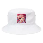 asanonnのリボン付きヘッドバンドな女の子 Bucket Hat