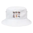 show0504の乗り物ネコ Bucket Hat