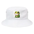 kawaiidoubututatiのカエル×めがね Bucket Hat