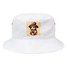 戦国時代マニアのデフォルメ足利義政君 Bucket Hat