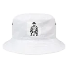 Schiele_sarieriの線画の人 Bucket Hat