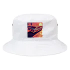 pari2のサンセットカー　ドット Bucket Hat