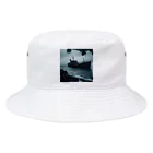 Dark Fの暗黒の海に浮かぶ腐敗した船の墓場 Bucket Hat