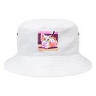 時計樹の森のおすましにゃんこ Bucket Hat