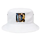 ARIES-TEREAの仕事中のかわいい猫 Bucket Hat