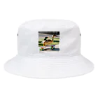 AI間違い探しのスケートボードに乗るアヒル Bucket Hat