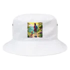 にこにこアニマルズ🐶のチワワと夕焼け散歩 Bucket Hat